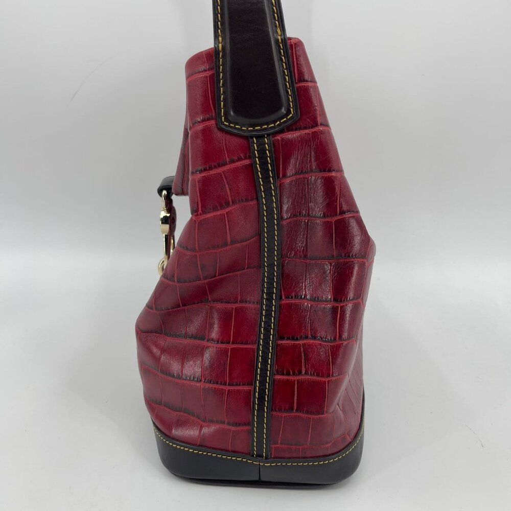 Dooney & Bourke Red Leather Large Shoulder Bag | … - image 5